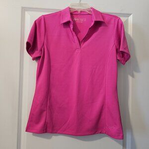 Lady Hagen Hydro-Dri Short Sleeve Golf Shirt, Size M